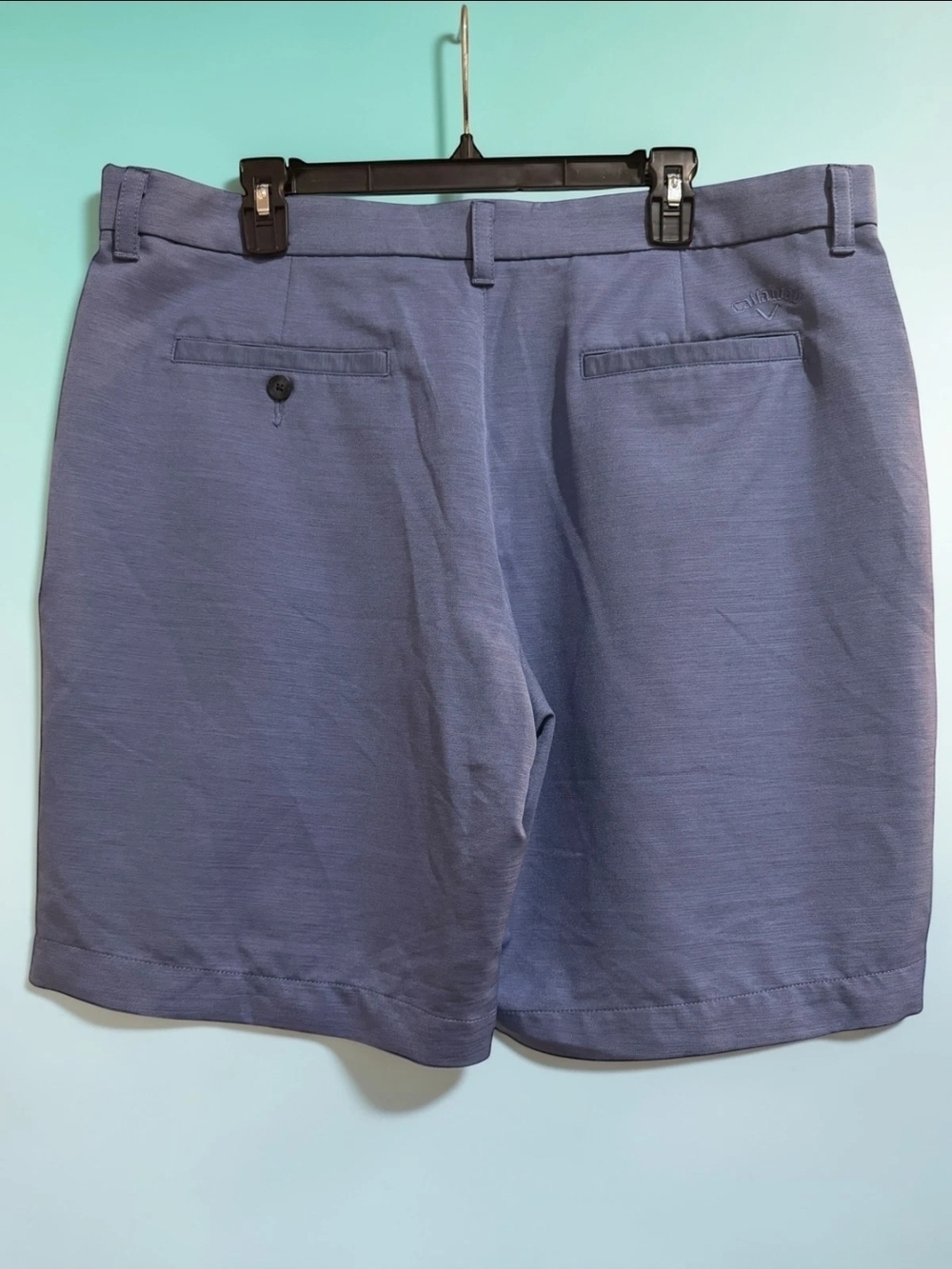 Callaway Golf Shorts Mens 38 Blue Performance Stretch Flat Front Lightweight - Picture 2 of 3